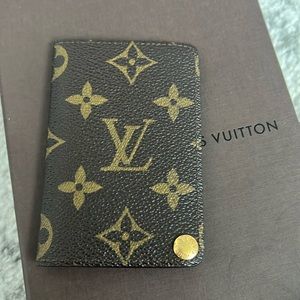 💯 Authentic Louis Vuitton Monogram Photo Card Holder Wallet Case